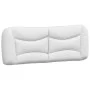 Bed frame with LED lights white synthetic leather 120x200 cm by , Beds and slatted bases - Ref: Foro24-3213921, Price: 223,54...