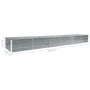 Arriate de jardín de acero galvanizado gris 480x80x45 cm de vidaXL, Maceteros y jardineras - Ref: Foro24-47064, Precio: 85,10...