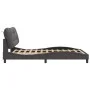 Bed frame with LED lights gray synthetic leather 140x200 cm by , Beds and slatted bases - Ref: Foro24-3213937, Price: 220,26 ...