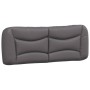 Estructura cama con luces LED cuero sintético gris 140x200 cm de , Camas y somieres - Ref: Foro24-3213937, Precio: 214,57 €