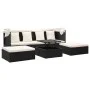 Black synthetic rattan roof garden bed lounger by vidaXL, Outdoor beds - Ref: Foro24-46156, Price: 407,14 €, Discount: %