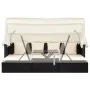 Black synthetic rattan roof garden bed lounger by vidaXL, Outdoor beds - Ref: Foro24-46156, Price: 407,14 €, Discount: %