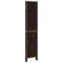 Biombo separador de 4 paneles madera paulownia marrón oscuro de , Divisores de ambientes - Ref: Foro24-358658, Precio: 93,29 ...