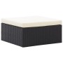 Tumbona cama jardín techo ratán sintético negro de vidaXL, Camas para exteriores - Ref: Foro24-46156, Precio: 390,49 €, Descu...