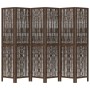 6-teiliges Trennsieb aus dunkelbraunem Paulownia-Holz von , Raumteiler - Ref: Foro24-358666, Preis: 137,81 €, Rabatt: %