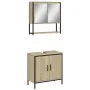 Sonoma oak plywood 2-piece bathroom furniture set by , Bathroom furniture - Ref: Foro24-3214661, Price: 114,91 €, Discount: %