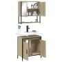Sonoma oak plywood 2-piece bathroom furniture set by , Bathroom furniture - Ref: Foro24-3214661, Price: 114,91 €, Discount: %