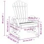 Adirondack garden armchairs 4 pcs solid fir wood by , Garden chairs - Ref: Foro24-3207118, Price: 423,86 €, Discount: %