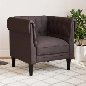 Dunkelbrauner Chesterfield-Sessel aus Stoff von , Sofas - Ref: Foro24-372541, Preis: 162,37 €, Rabatt: %