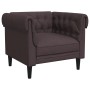 Sillón Chesterfield de tela marrón oscuro de , Sofás - Ref: Foro24-372541, Precio: 164,39 €