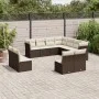 Garden sofa set 11 pieces with brown synthetic rattan cushions by , Garden sets - Ref: Foro24-3217823, Price: 701,92 €, Disco...