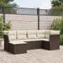 6-piece garden sofa set and brown synthetic rattan cushions by , Garden sets - Ref: Foro24-3217953, Price: 397,78 €, Discount: %