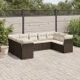 9-piece garden sofa set and brown synthetic rattan cushions by , Garden sets - Ref: Foro24-3218133, Price: 593,86 €, Discount: %