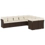 9-teiliges Gartensofa-Set und braune synthetische Rattankissen von , Gartensets - Ref: Foro24-3218173, Preis: 562,94 €, Rabat...