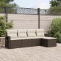5-piece garden dining set and brown synthetic rattan cushions by , Garden sets - Ref: Foro24-3220092, Price: 302,06 €, Discou...