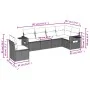 6-teiliges Gartensofa-Set und braune synthetische Rattankissen von , Gartensets - Ref: Foro24-3220232, Preis: 411,01 €, Rabat...