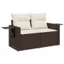 6-teiliges Gartensofa-Set und braune synthetische Rattankissen von , Gartensets - Ref: Foro24-3220522, Preis: 362,25 €, Rabat...