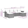 6-teiliges Gartensofa-Set und braune synthetische Rattankissen von , Gartensets - Ref: Foro24-3220522, Preis: 362,25 €, Rabat...