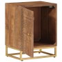 Solid mango wood and iron bedside table 40x30x50 cm by , Nightstands - Ref: Foro24-371994, Price: 76,85 €, Discount: %