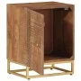 Solid mango wood and iron bedside table 40x30x50 cm by , Nightstands - Ref: Foro24-371994, Price: 76,24 €, Discount: %