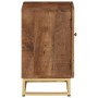 Solid mango wood and iron bedside table 40x30x50 cm by , Nightstands - Ref: Foro24-371994, Price: 76,85 €, Discount: %