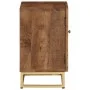 Solid mango wood and iron bedside table 40x30x50 cm by , Nightstands - Ref: Foro24-371994, Price: 76,24 €, Discount: %