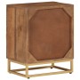 Solid mango wood and iron bedside table 40x30x50 cm by , Nightstands - Ref: Foro24-371994, Price: 76,85 €, Discount: %