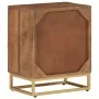 Solid mango wood and iron bedside table 40x30x50 cm by , Nightstands - Ref: Foro24-371994, Price: 76,24 €, Discount: %