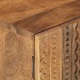 Solid mango wood and iron bedside table 40x30x50 cm by , Nightstands - Ref: Foro24-371994, Price: 76,85 €, Discount: %