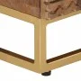Solid mango wood and iron bedside table 40x30x50 cm by , Nightstands - Ref: Foro24-371994, Price: 76,24 €, Discount: %