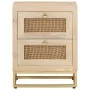 Mesita de noche madera maciza de mango y hierro 40x30x50 cm de , Mesitas de noche - Ref: Foro24-372019, Precio: 150,58 €, Des...