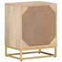 Nachttisch aus massivem Mangoholz und Eisen, 40 x 30 x 50 cm von , Nachttische - Ref: Foro24-372019, Preis: 153,14 €, Rabatt: %