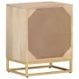 Solid mango wood and iron bedside table 40x30x50 cm by , Nightstands - Ref: Foro24-372019, Price: 150,60 €, Discount: %