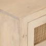 Mesita de noche madera maciza de mango y hierro 40x30x50 cm de , Mesitas de noche - Ref: Foro24-372019, Precio: 153,05 €, Des...