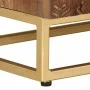 TV-Schrank aus massivem Mangoholz und Eisen, 110 x 30 x 40 cm von , CD- und DVD-Speicher - Ref: Foro24-371996, Preis: 229,04 ...