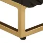 TV-Schrank aus massivem Mangoholz und schwarzem Eisen, 110 x 30 x 40 cm von , CD- und DVD-Speicher - Ref: Foro24-372027, Prei...