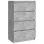 Betongraues Sperrholz-Sideboard 60x35x98,5 cm von vidaXL, Sideboards - Ref: Foro24-800535, Preis: 91,95 €, Rabatt: %