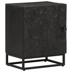 Mesita de noche madera maciza mango y hierro negro 40x30x50 cm de , Mesitas de noche - Ref: Foro24-372004, Precio: 82,50 €, D...