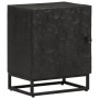 Mesita de noche madera maciza mango y hierro negro 40x30x50 cm de , Mesitas de noche - Ref: Foro24-372004, Precio: 83,22 €, D...