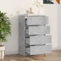 Aparador de madera contrachapada gris hormigón 60x35x98,5 cm de vidaXL, Aparadores - Ref: Foro24-800535, Precio: 90,50 €, Des...