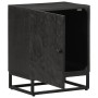Mesita de noche madera maciza mango y hierro negro 40x30x50 cm de , Mesitas de noche - Ref: Foro24-372004, Precio: 83,22 €, D...