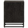 Mesita de noche madera maciza mango y hierro negro 40x30x50 cm de , Mesitas de noche - Ref: Foro24-372004, Precio: 83,22 €, D...