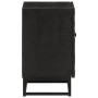 Mesita de noche madera maciza mango y hierro negro 40x30x50 cm de , Mesitas de noche - Ref: Foro24-372004, Precio: 83,22 €, D...