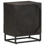 Mesita de noche madera maciza mango y hierro negro 40x30x50 cm de , Mesitas de noche - Ref: Foro24-372004, Precio: 83,22 €, D...