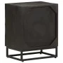 Mesita de noche madera maciza mango y hierro negro 40x30x50 cm de , Mesitas de noche - Ref: Foro24-372004, Precio: 82,50 €, D...