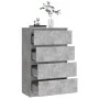 Aparador de madera contrachapada gris hormigón 60x35x98,5 cm de vidaXL, Aparadores - Ref: Foro24-800535, Precio: 90,50 €, Des...