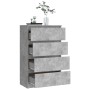 Aparador de madera contrachapada gris hormigón 60x35x98,5 cm de vidaXL, Aparadores - Ref: Foro24-800535, Precio: 94,94 €, Des...