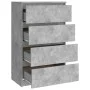 Aparador de madera contrachapada gris hormigón 60x35x98,5 cm de vidaXL, Aparadores - Ref: Foro24-800535, Precio: 90,50 €, Des...