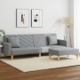 2-seater sofa bed with pillows and stool in light gray fabric by , Sofas - Ref: Foro24-3216258, Price: 334,47 €, Discount: %