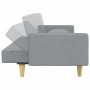 2-seater sofa bed with pillows and stool in light gray fabric by , Sofas - Ref: Foro24-3216258, Price: 334,47 €, Discount: %